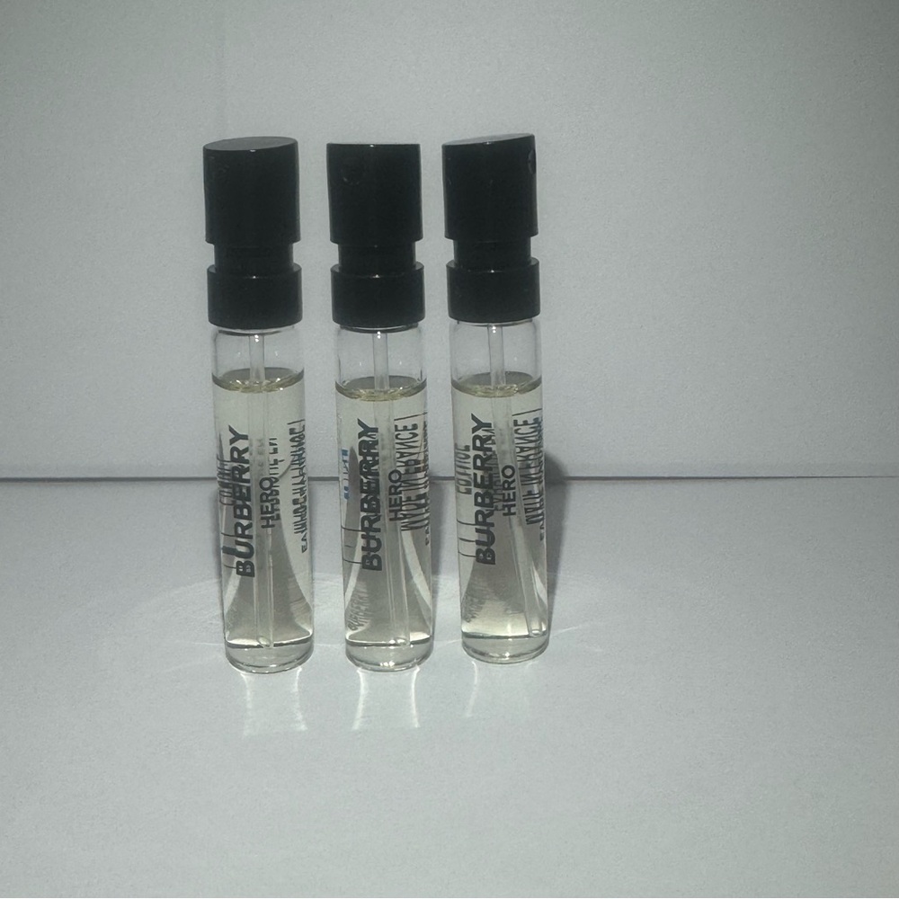 3 x Burberry hero edp samples 1.5ml